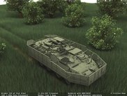 Stryker ICV w/ Slat Armor rendered with ADRT/RISE