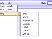 Available encodings for files.