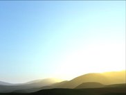 Sunset sunlight with inscattering in both sky and haze (dev)