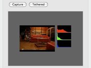 Capture an image, and display a thumbnail.
