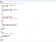 A basic template. Notice that "ld" and "rd" are delimite