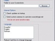 The new settings menu