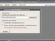Settings box in Linux
