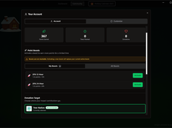 canopy-sharp account page