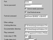 Carnival settings dialogue
