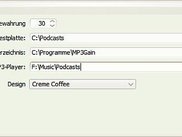 Settings dialog