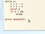 2. Code becomes clickable when cursor moves.
