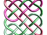 2D knot rendered in 3D from above.