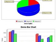 3D Pie chart and 3D bar chart
