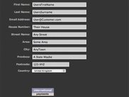Customer Detail Entry Form