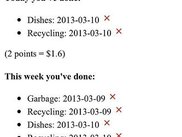 Chores on the iPhone