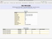 HTML meta and history data output example