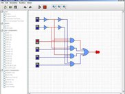 Simulating a 4-input multiplexer