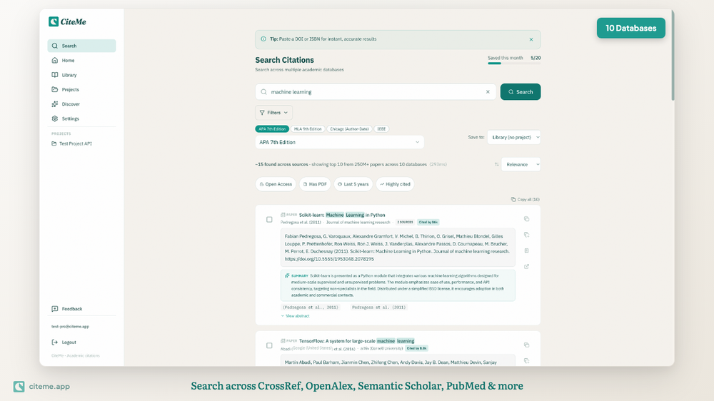 CiteMe - Search