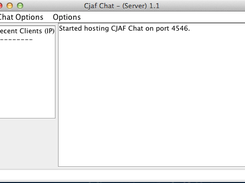 What you should see when server successfully starts up. Notice new GUI.