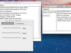 Chatting and showing the two new options for 'Chat Options'.