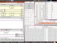 View of the main window (ladder language here), edit toolbar