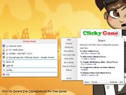 Screen shot showing the user interface