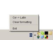 Clipboard Tool tray popup menu