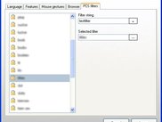 Parental Control System filters (Blurred because of content)
