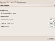 In version 0.2.4 a settings dialog was added