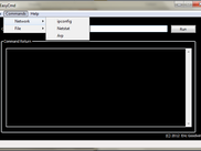 Example of commands in menu