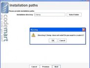 Demo installer - built in support for folders selection