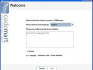 Demo installer - choose language &amp; agree license terms