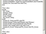 Data structures produced