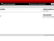 BackOffice main screen