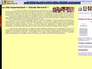 Home page of the eLibrary for Claude Bernard Website