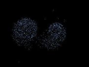 A while after a collision between two galaxies