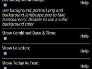 Settings screen allows to customize the widget