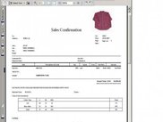 Sales Order report with color size