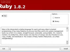 Screen shot of the current demo package installer.