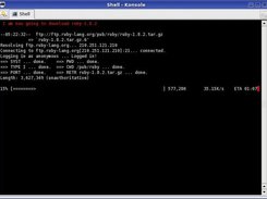 Current cli demo package installer downloading ruby .