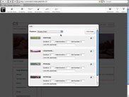 Editing a slideshow block