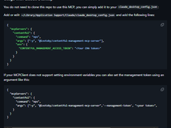 Contentful MCP Screenshot 1