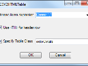 CSV to HTML