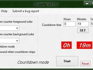 You can customize the look of countdown in the main window too