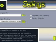 Settings Window