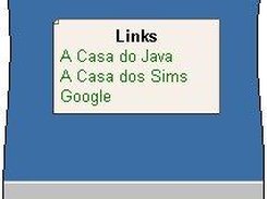 Uma caixa de links.