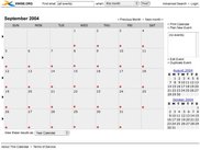 Mock-up of probable calendar month view