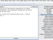 search possible affine encodings based on supplied text