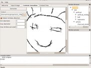 Analyzing the direction of strokes in the input image