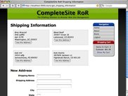 Shipping Address input view