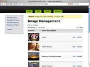 Image Management Page