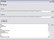CSS Merge 0.1 Main Screen
