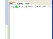 csUnit's tool window in Visual Studio 2005