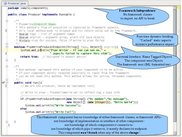Sample application "producer" or "write" component